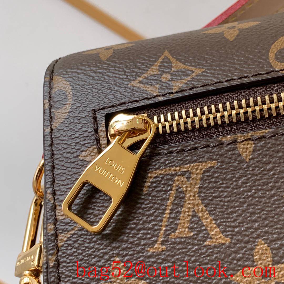 LV Louis Vuitton Monogram Pochette Metis Shoulder Bag M44875 Brown