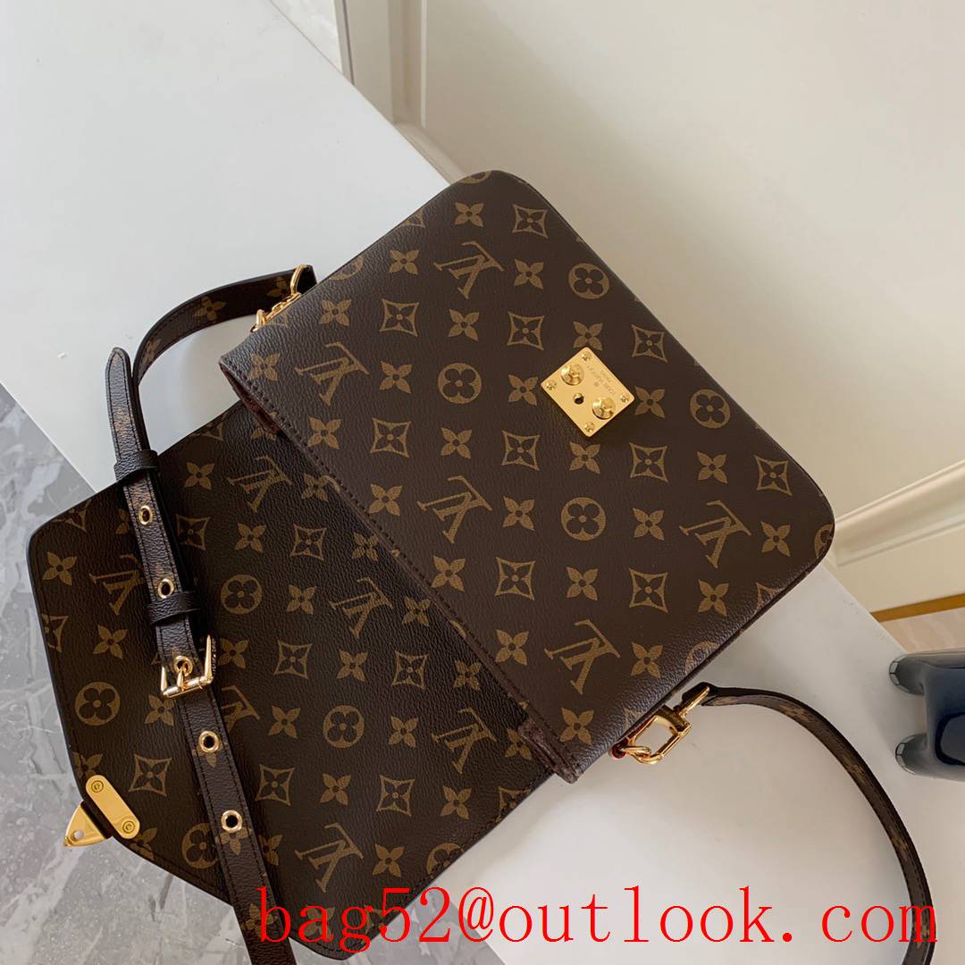 LV Louis Vuitton Monogram Pochette Metis Shoulder Bag M44875 Brown