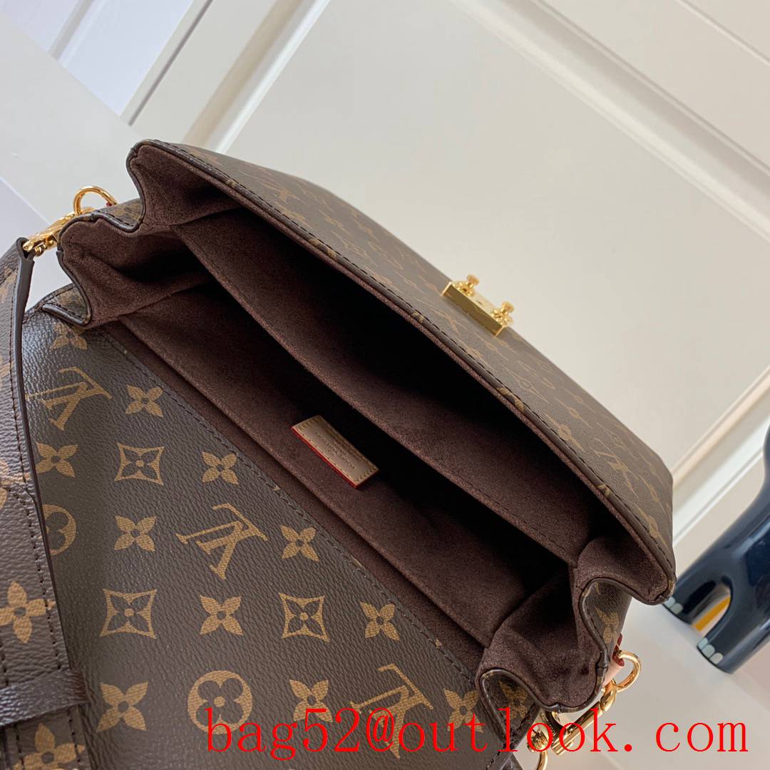 LV Louis Vuitton Monogram Pochette Metis Shoulder Bag M44875 Brown