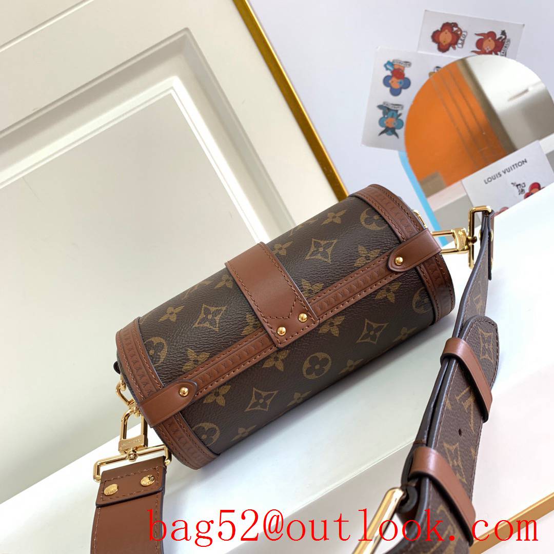 LV Louis Vuitton Monogram Papillon Trunk Shoulder Bag with Chain M57835