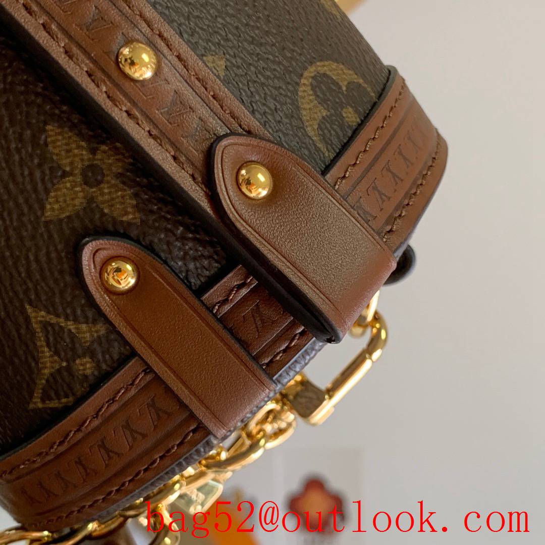 LV Louis Vuitton Monogram Papillon Trunk Shoulder Bag with Chain M57835