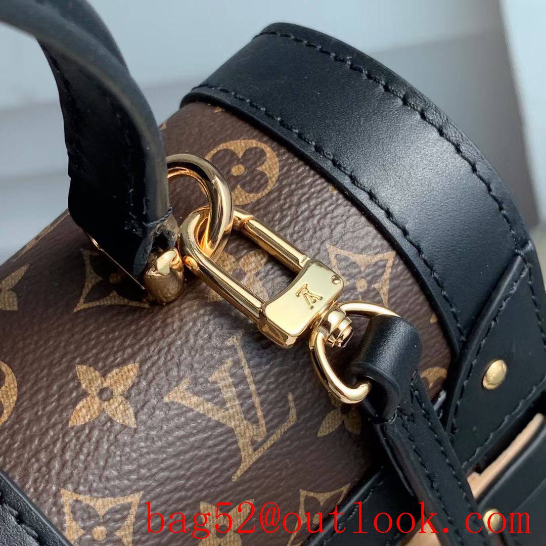 LV Louis Vuitton Monogram Trianon PM Bag Handbag M45908 Black