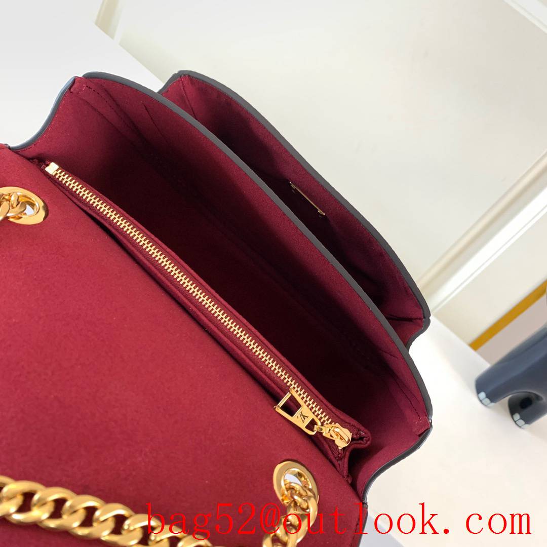 LV Louis Vuitton Monogram Passy Chain Bag Handbag M45592 Brown