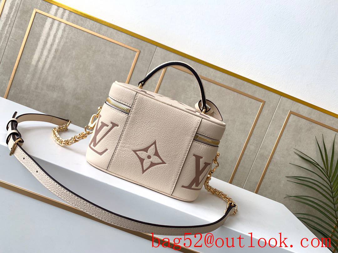 LV Louis Vuitton Monogram Leather Vanity PM Cosmetic Bag Handbag M45599
