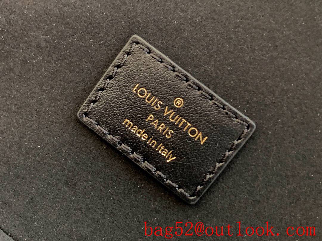 LV Louis Vuitton Monogram Leather Vanity PM Cosmetic Bag M45598 Black