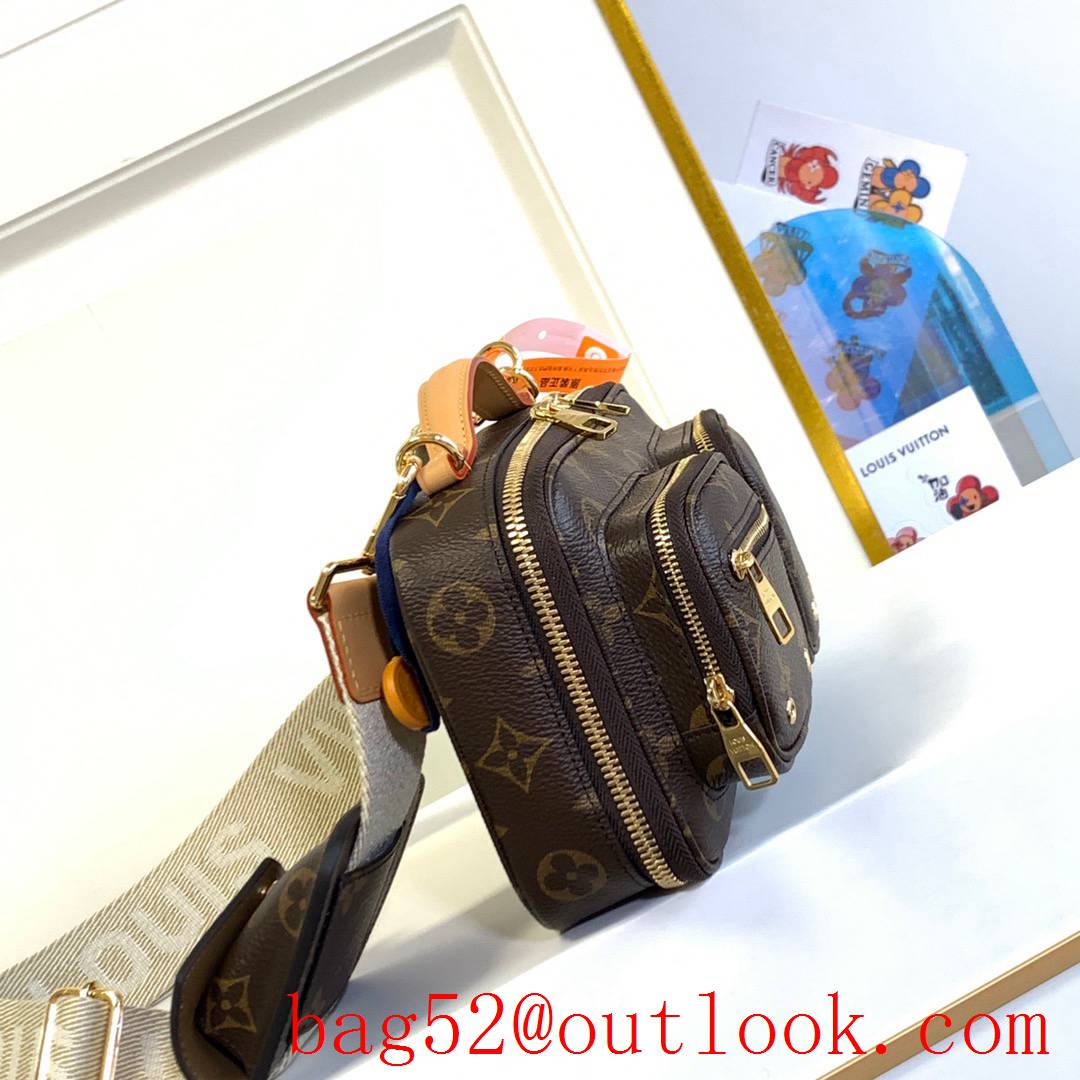 Louis Vuitton LV Monogram Canvas Utility Crossbody Bag M80446 Brown