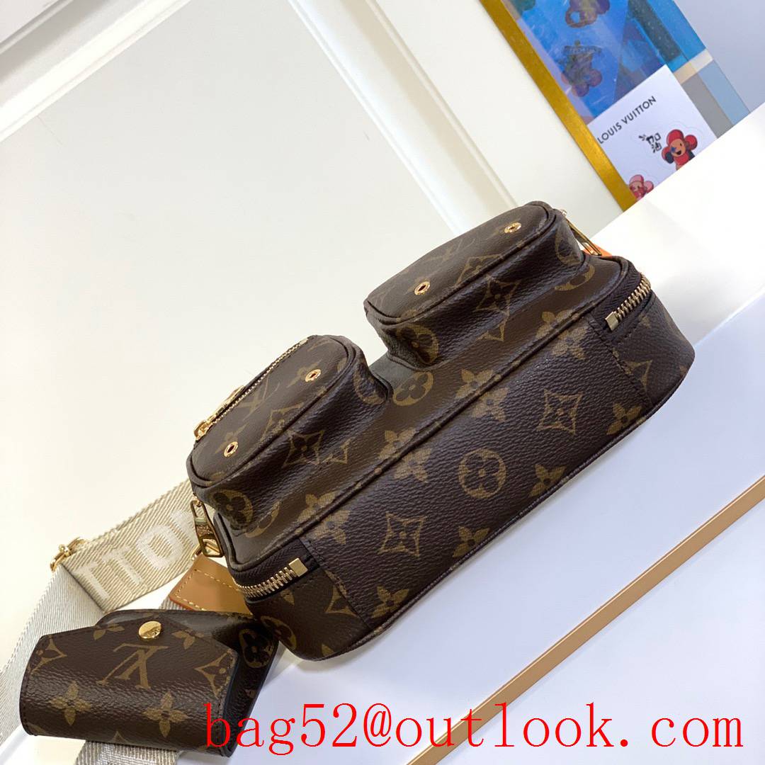 Louis Vuitton LV Monogram Canvas Utility Crossbody Bag M80446 Brown