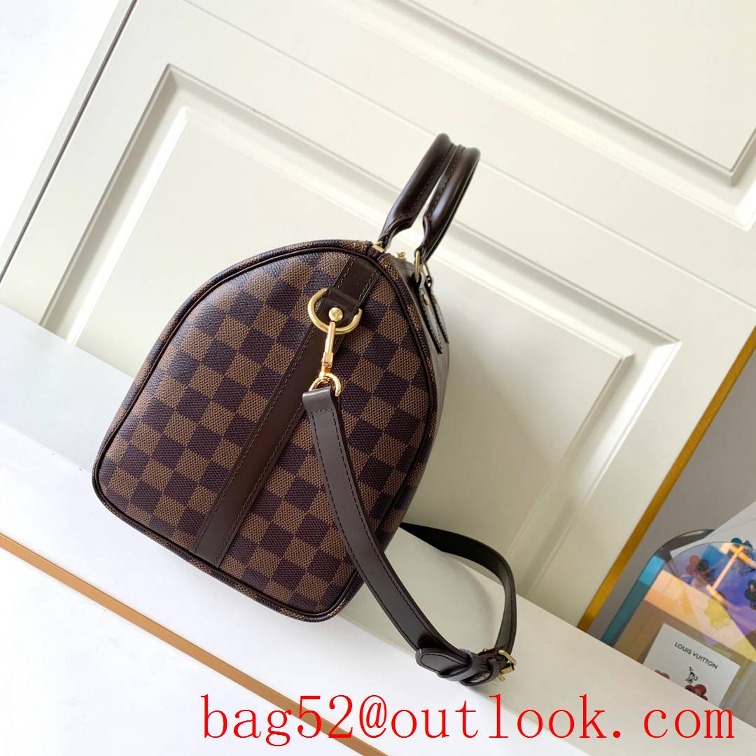 Louis Vuitton LV Speedy 30 Damier Ebene Bag Handbag N41367 Brown