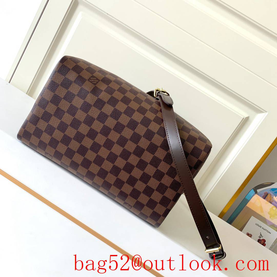 Louis Vuitton LV Speedy 30 Damier Ebene Bag Handbag N41367 Brown