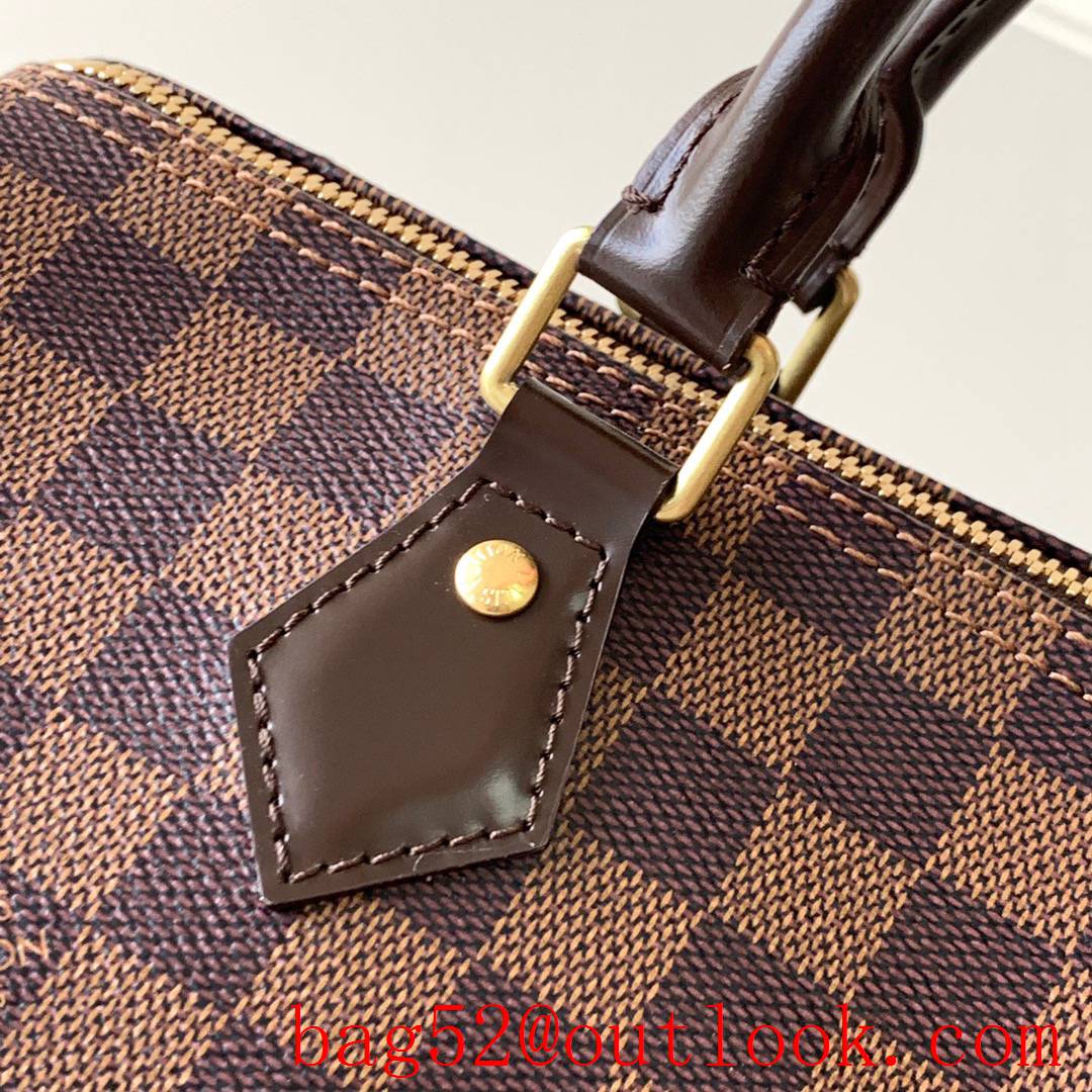 Louis Vuitton LV Speedy 30 Damier Ebene Bag Handbag N41367 Brown