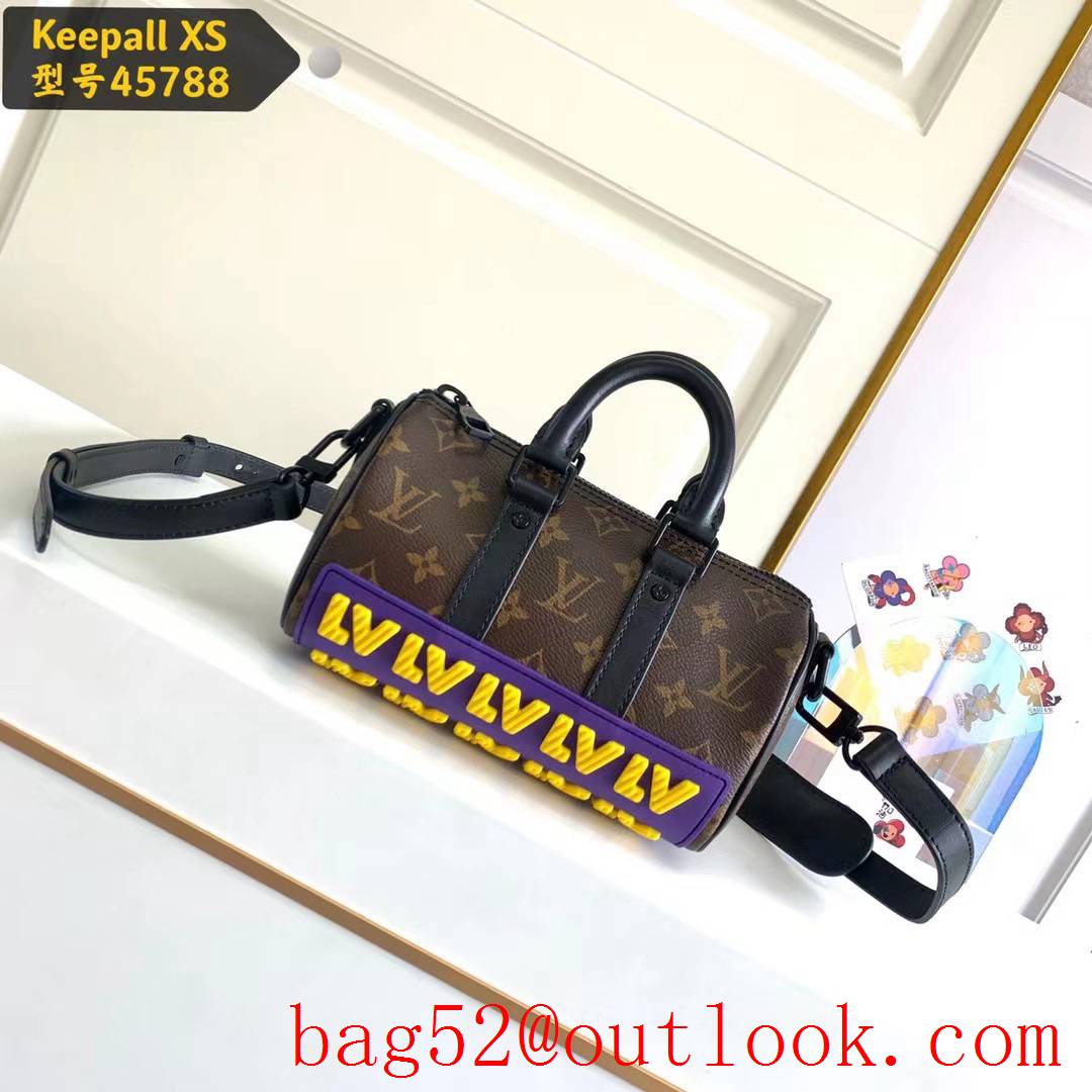 Louis Vuitton LV Monogram Canvas Keepall XS Bag with LV Rubber M45788