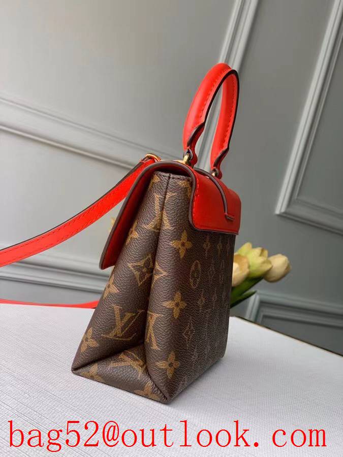 Louis Vuitton LV Monogram Locky BB Shoulder Bag Handbag M44322 Red