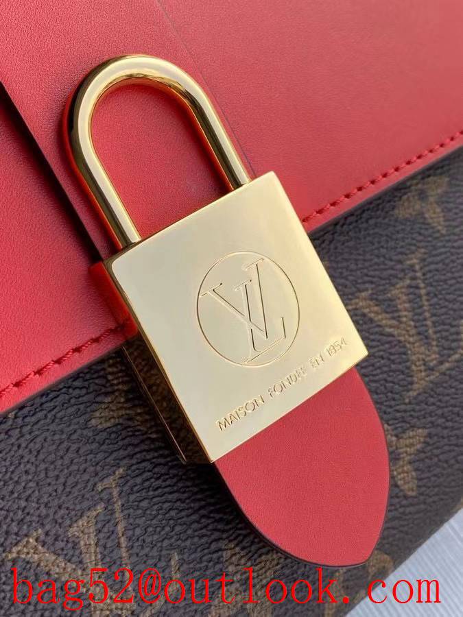 Louis Vuitton LV Monogram Locky BB Shoulder Bag Handbag M44322 Red