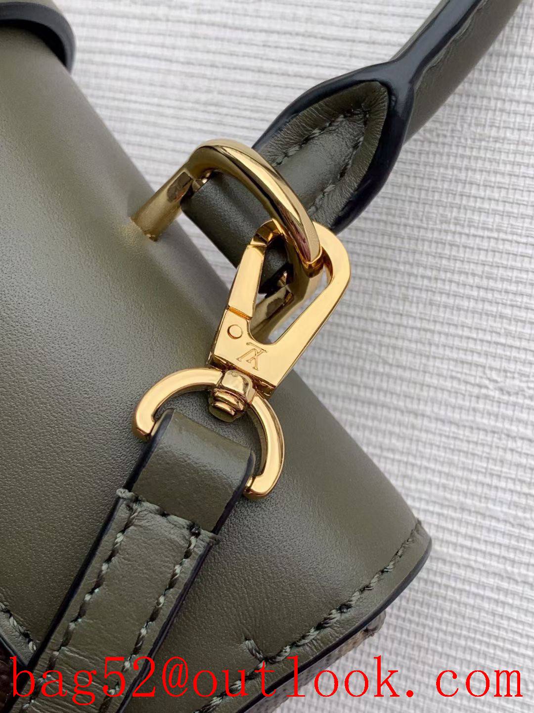 Louis Vuitton LV Monogram Locky BB Shoulder Bag Handbag M44797 Green