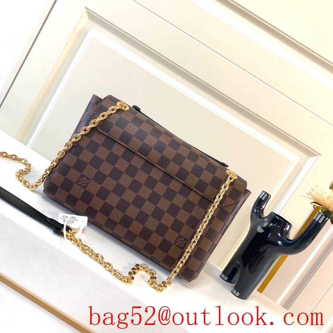 Louis Vuitton LV Damier Ebene Vavin PM Chain Bag Handbag N40312 Brown