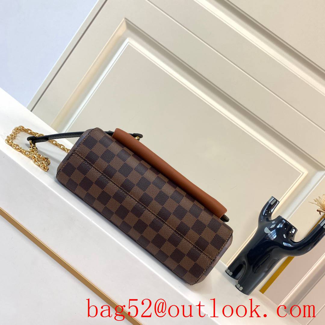 Louis Vuitton LV Damier Ebene Vavin PM Chain Bag Handbag N40312 Brown