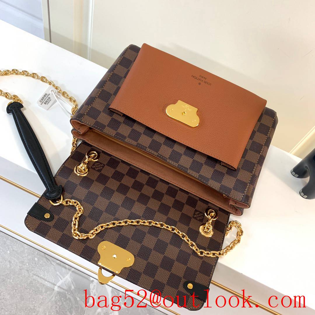 Louis Vuitton LV Damier Ebene Vavin PM Chain Bag Handbag N40312 Brown