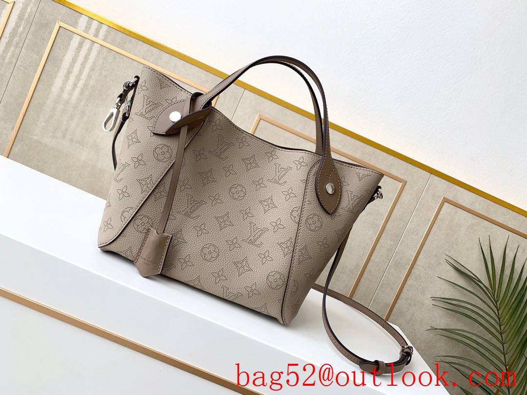 Louis Vuitton LV Real Leather Hina PM Tote Bag Handbag M54350 Khaki
