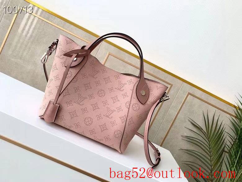 Louis Vuitton LV Real Leather Hina PM Tote Bag Handbag M54350 Pink