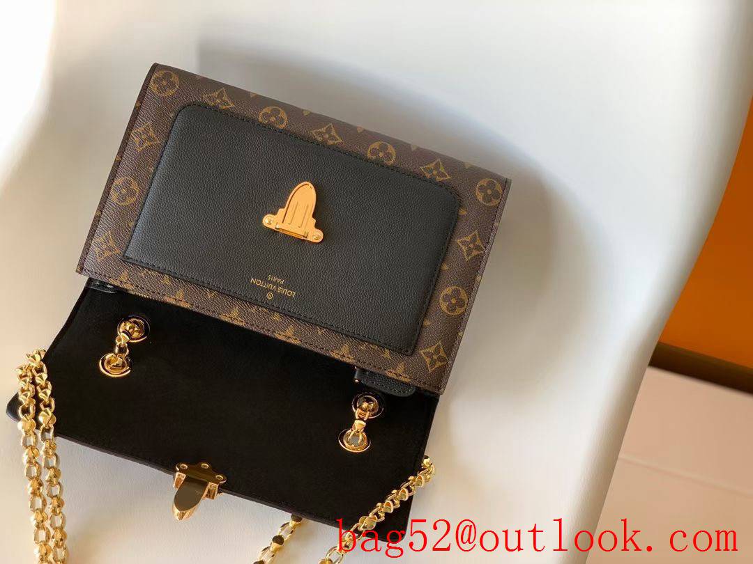 Louis Vuitton LV Monogram Victoire Chain Bag Handbag M41730 Black