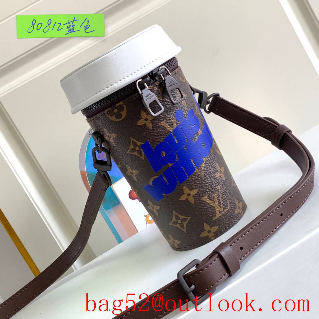 Louis Vuitton Everyday LV Monogram Coffee Cup Shoulder Bag M80812 Blue