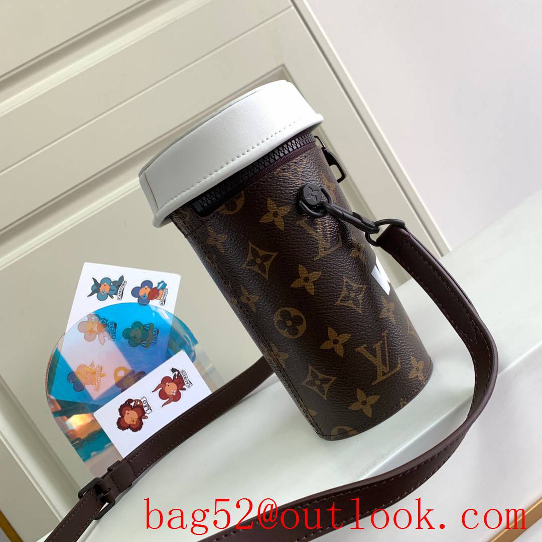 Louis Vuitton Everyday LV Monogram Coffee Cup Shoulder Bag M80812 White