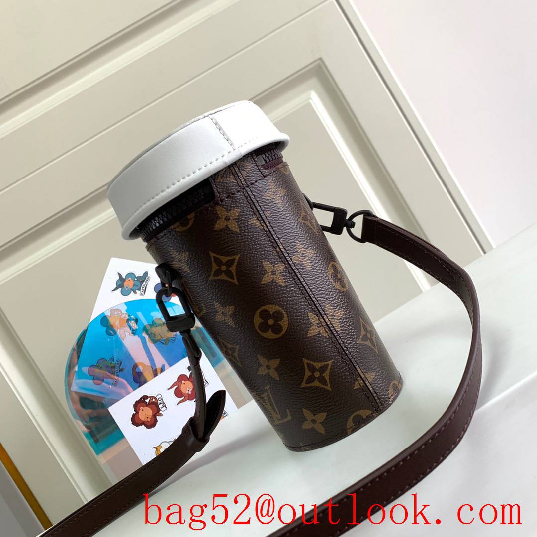 Louis Vuitton Everyday LV Monogram Coffee Cup Shoulder Bag M80812 White