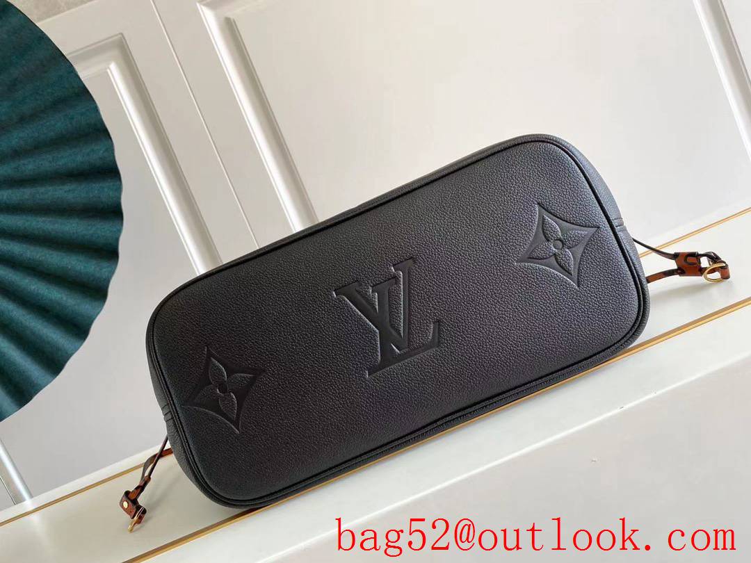 Louis Vuitton LV Monogram Neverfull MM Tote Bag Handbag M45856 Black