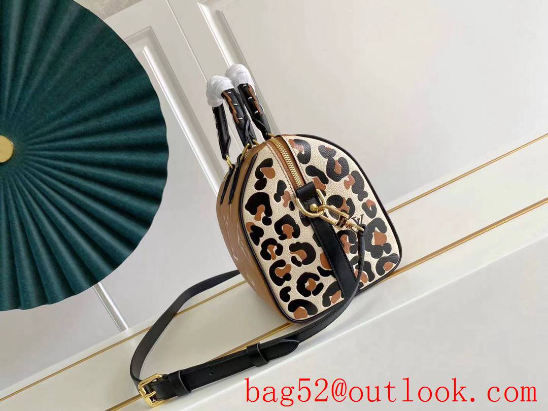 Louis Vuitton LV Leather Speedy Bandouliere 25 Bag Handbag M45840 Caramel