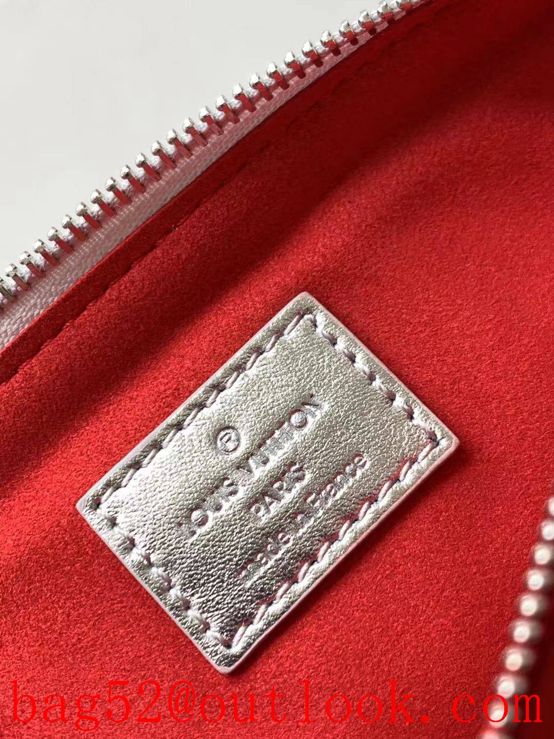 Louis Vuitton LV Real Leather Coussin PM Handbag Bag M57790 Silver