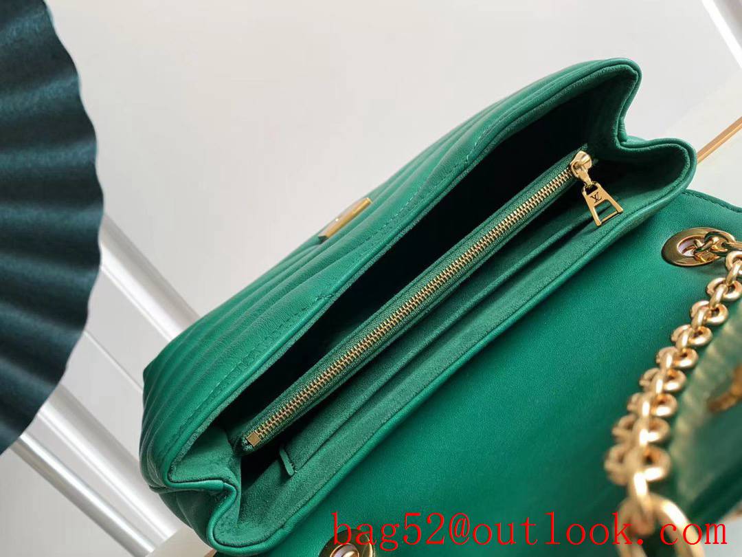 Louis Vuitton LV Real Leather New Wave Chain Bag Handbag M58664 Green