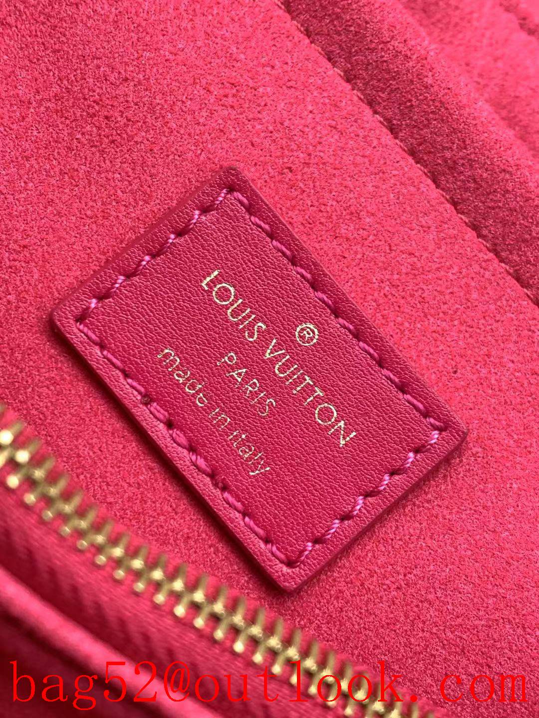 Louis Vuitton LV Real Leather New Wave Chain Bag Handbag M58553 Rose