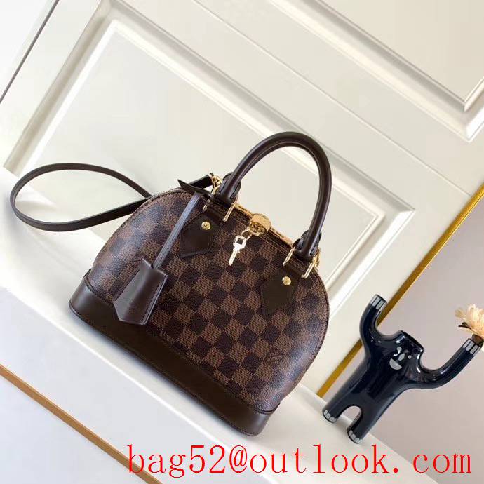 Louis Vuitton LV Damier Ebene Alma BB Handbag Bag N41221 Brown