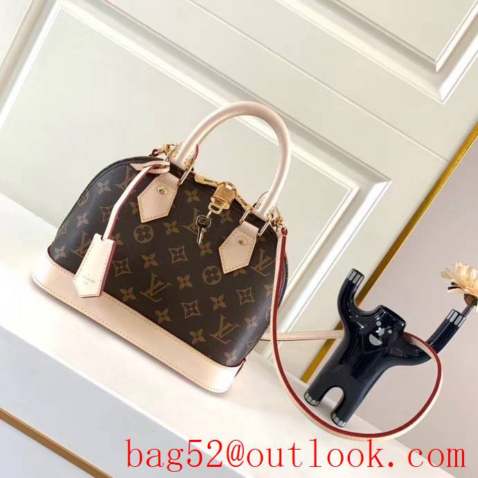 Louis Vuitton LV Monogram Canvas Alma BB Handbag Bag M53152 Brown