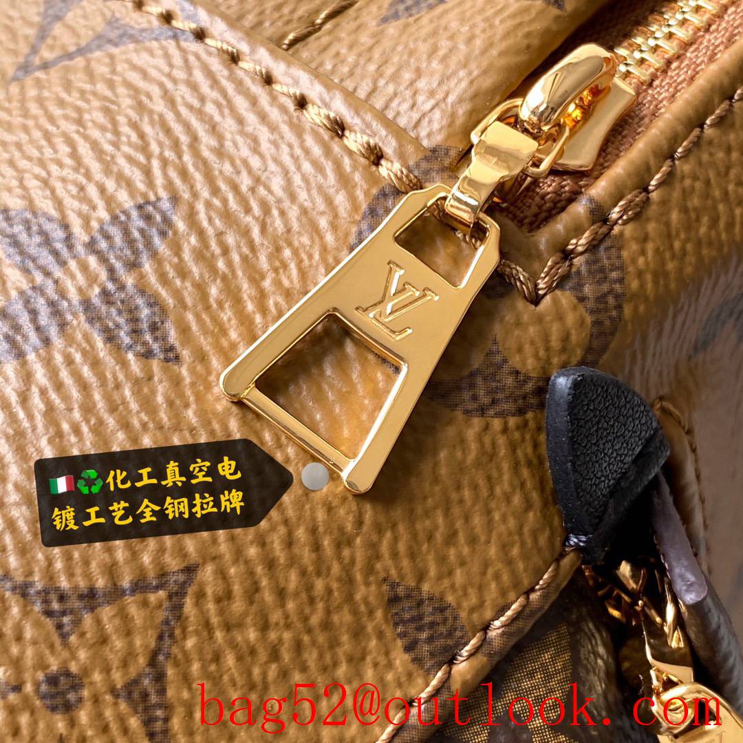 Louis Vuitton LV Monogram Palm Springs Mini Backpack Bag M44872 Tan