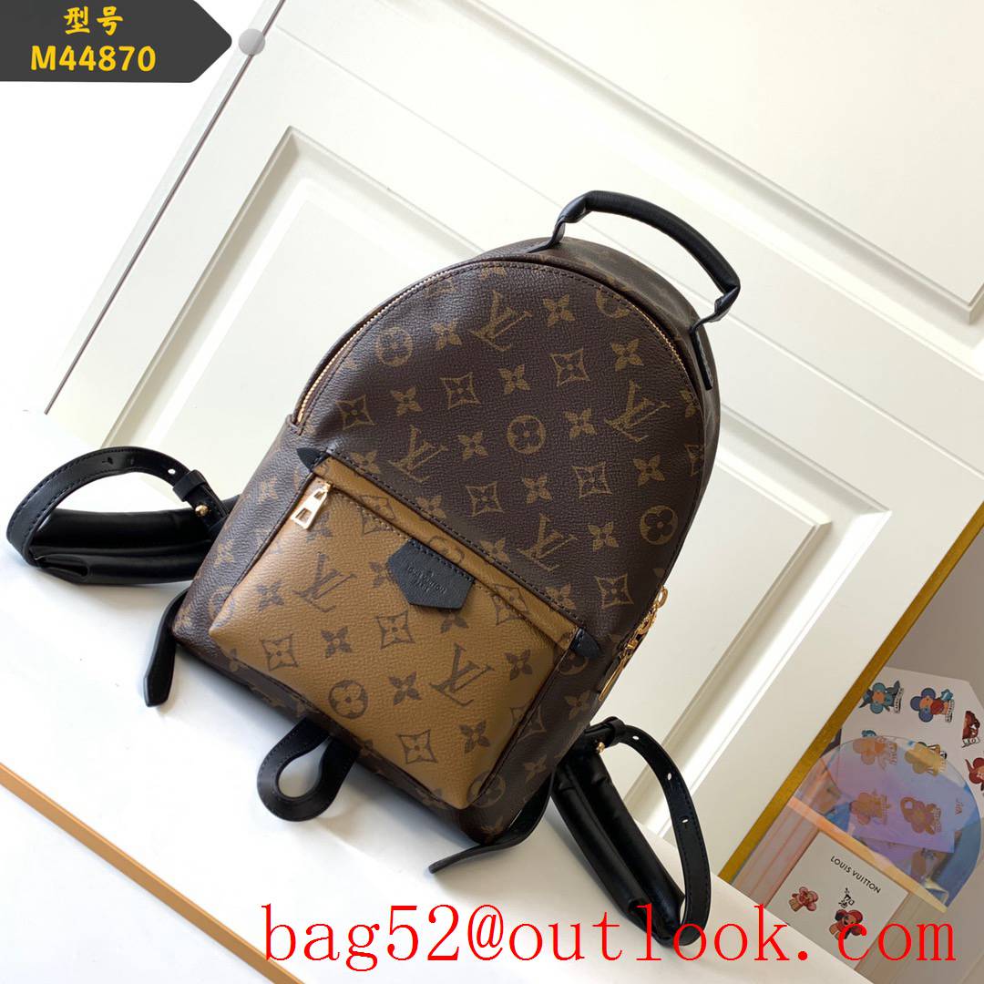 Louis Vuitton LV Monogram Palm Springs PM Backpack Bag M44870 Brown
