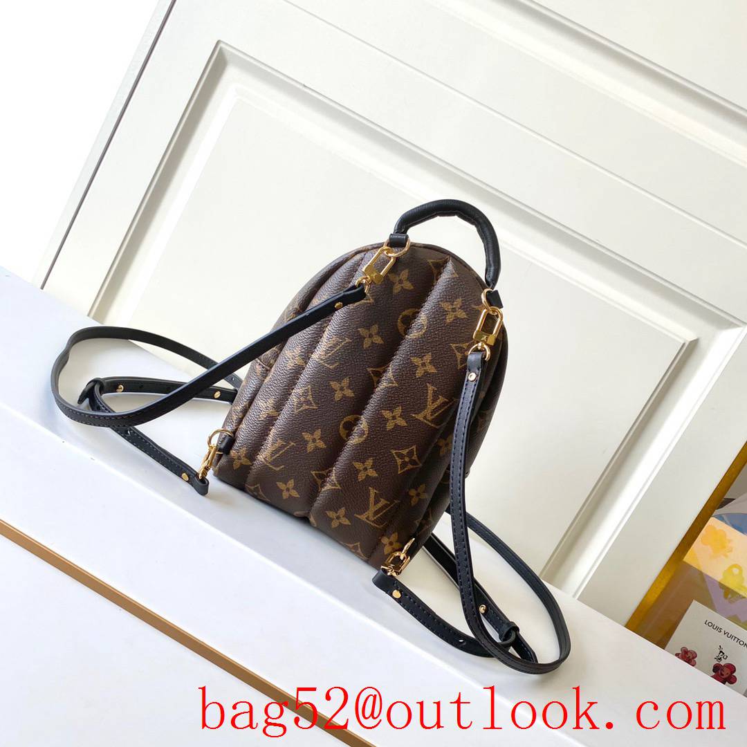 Louis Vuitton LV Monogram Palm Springs Mini Backpack Bag M44873 Brown