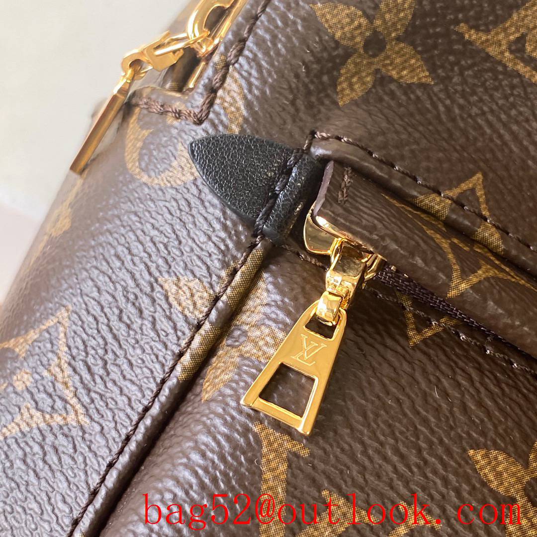 Louis Vuitton LV Monogram Palm Springs Mini Backpack Bag M44873 Brown