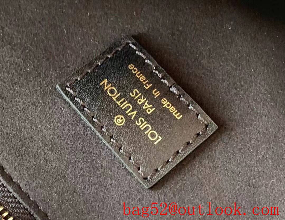 Louis Vuitton LV Calf Leather On My Side PM Tote Bag Handbag Black M57728