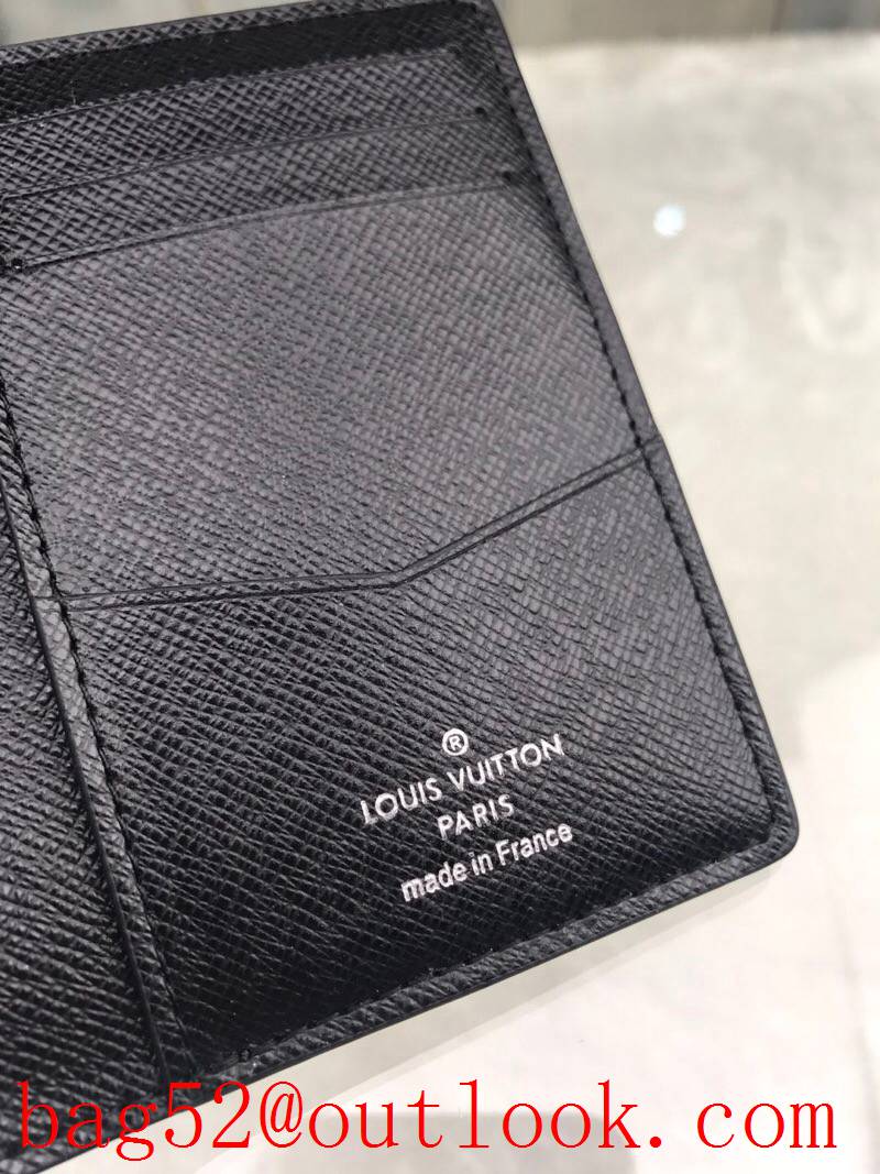 LV Louis Vuitton short tri-silver monogram pocket wallet purse M63021