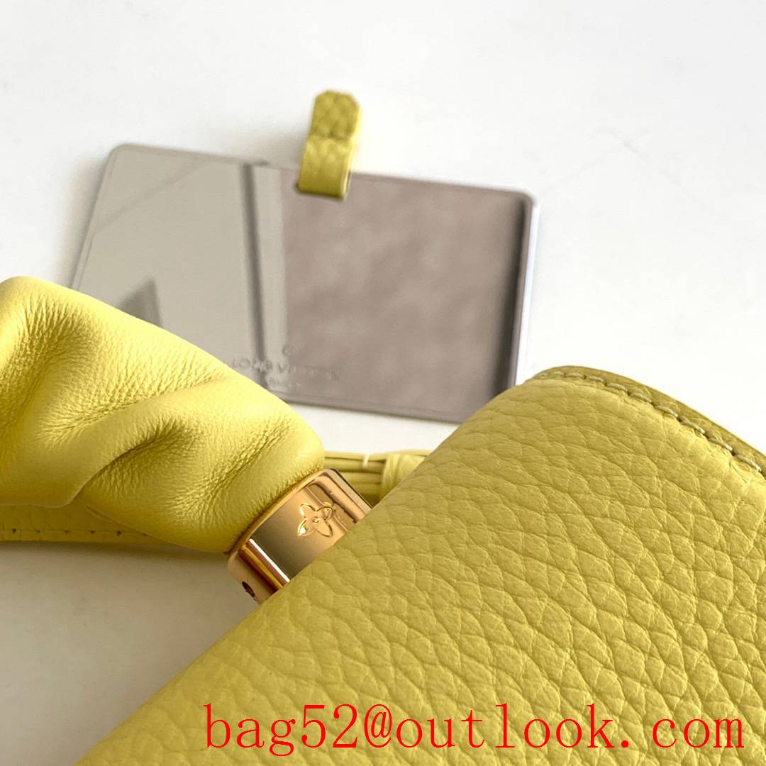 Louis Vuitton LV Twist PM Real Leather Shoulder Bag Handbag M58571 Yellow