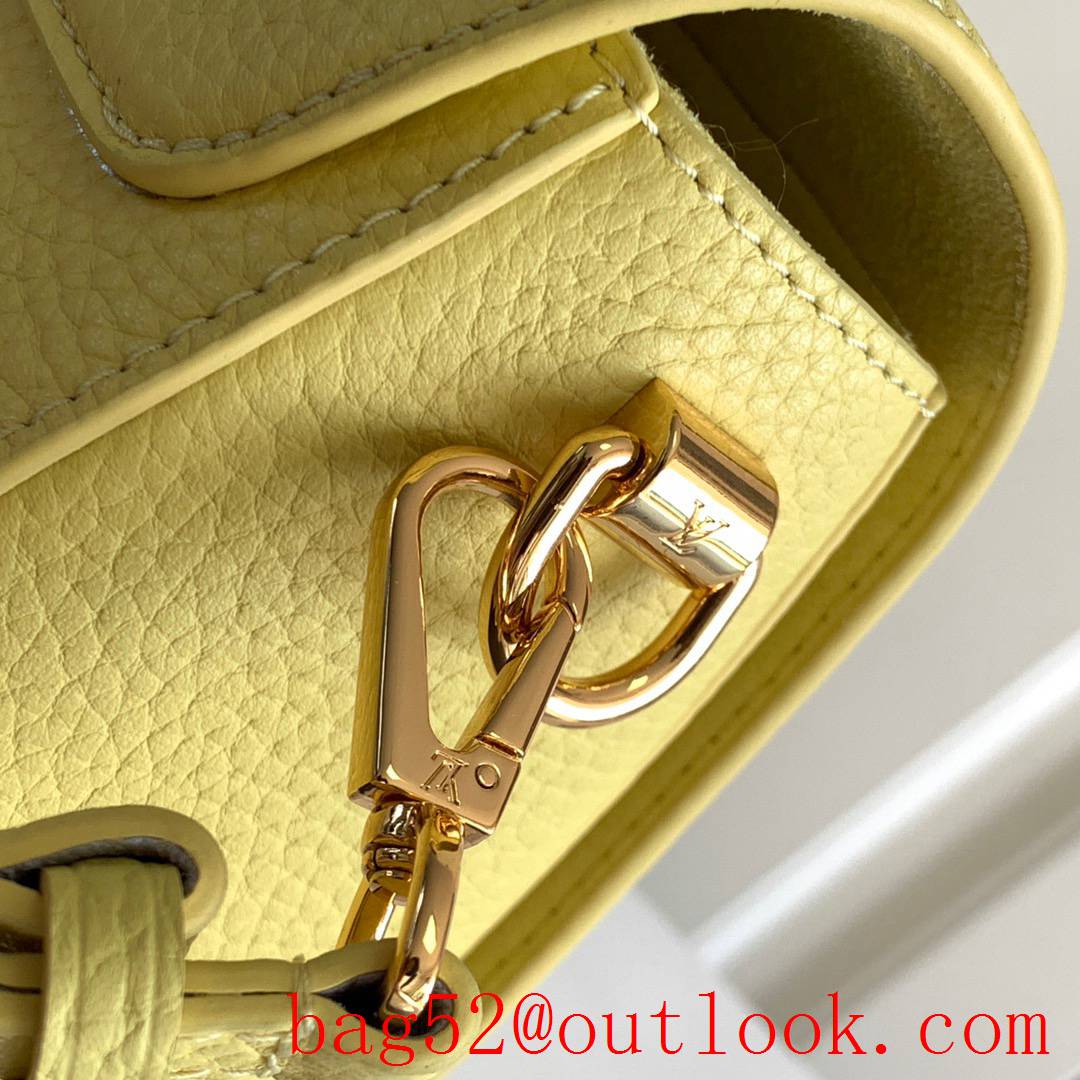 Louis Vuitton LV Twist PM Real Leather Shoulder Bag Handbag M58571 Yellow