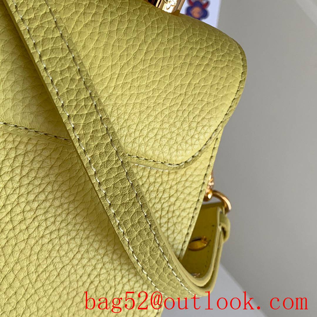 Louis Vuitton LV Twist PM Real Leather Shoulder Bag Handbag M58571 Yellow