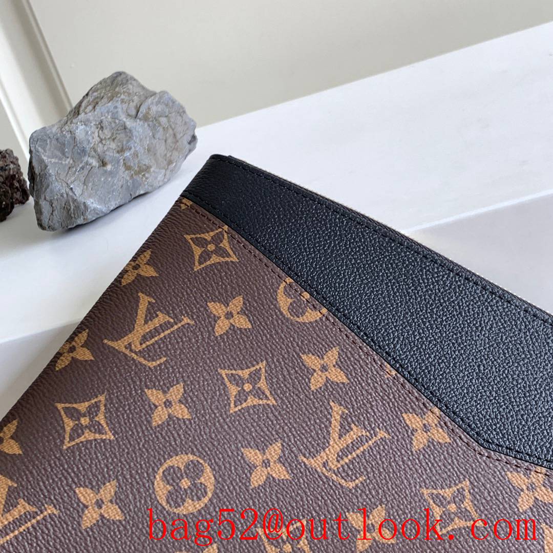 Louis Vuitton LV Monogram Daily Pouch Clutch Purse Bag M62048 Black
