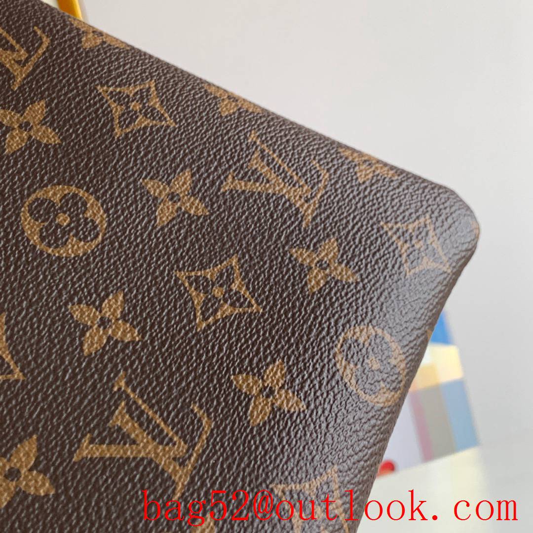 Louis Vuitton LV Monogram Daily Pouch Clutch Purse Bag M62048 Red