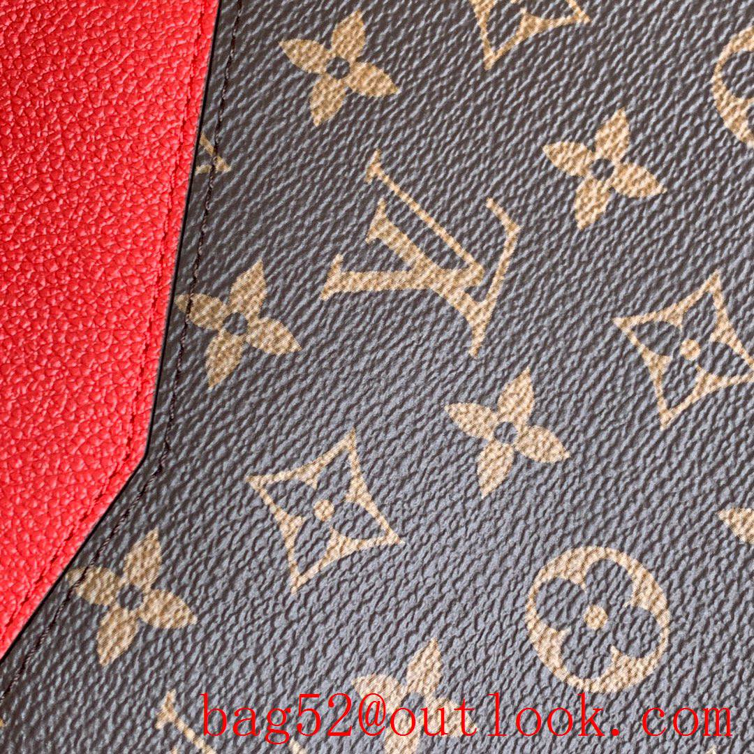 Louis Vuitton LV Monogram Daily Pouch Clutch Purse Bag M62048 Red