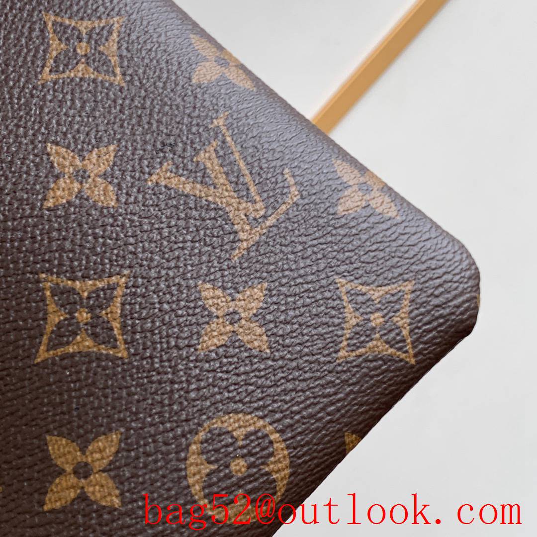 Louis Vuitton LV Monogram Daily Pouch Clutch Purse Bag M64591 Tan