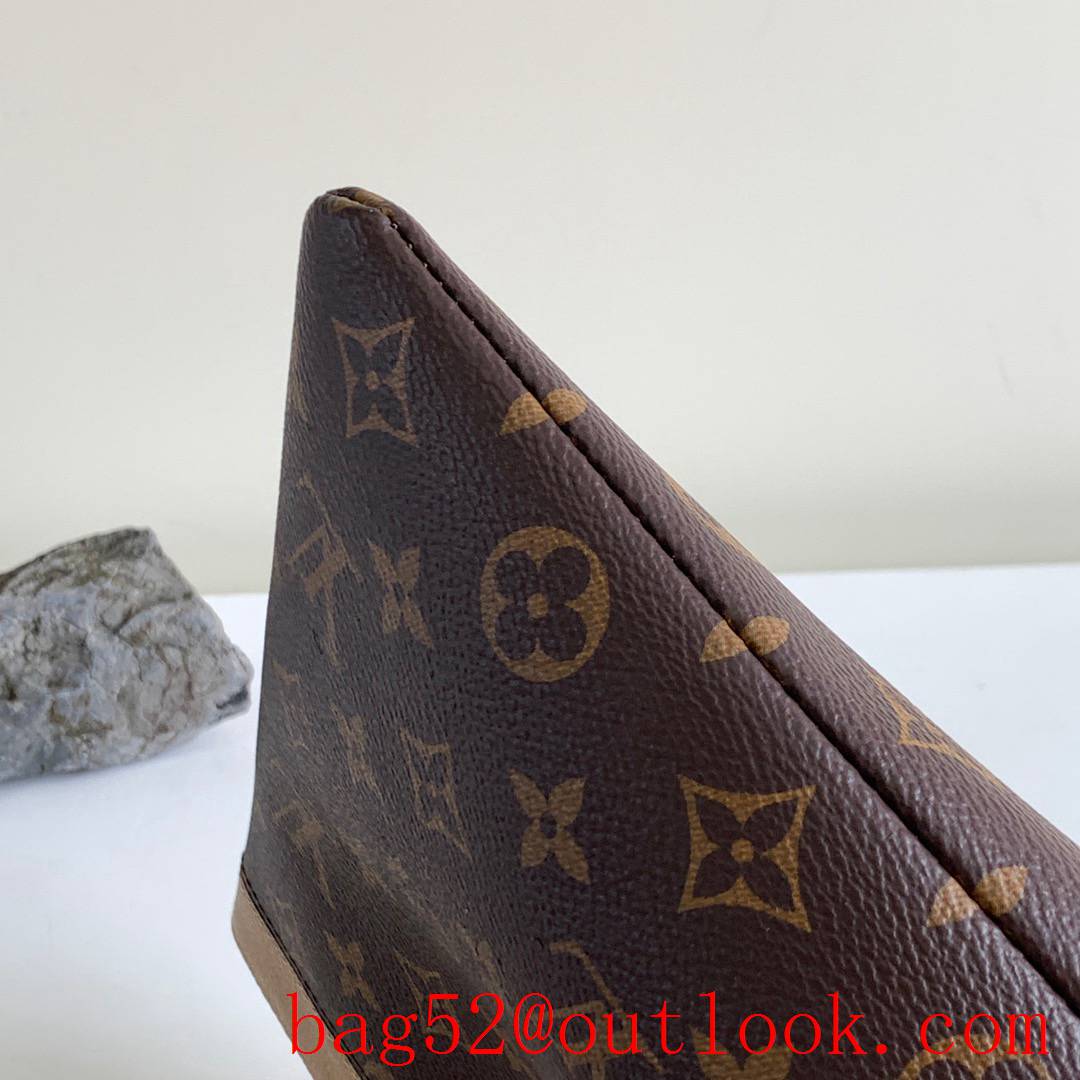 Louis Vuitton LV Monogram Daily Pouch Clutch Purse Bag M64591 Tan