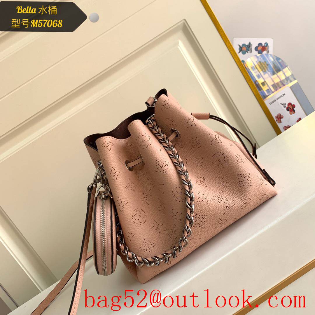 Louis Vuitton LV Monogram Calf Leather Bella Bucket Bag M57068 Pink