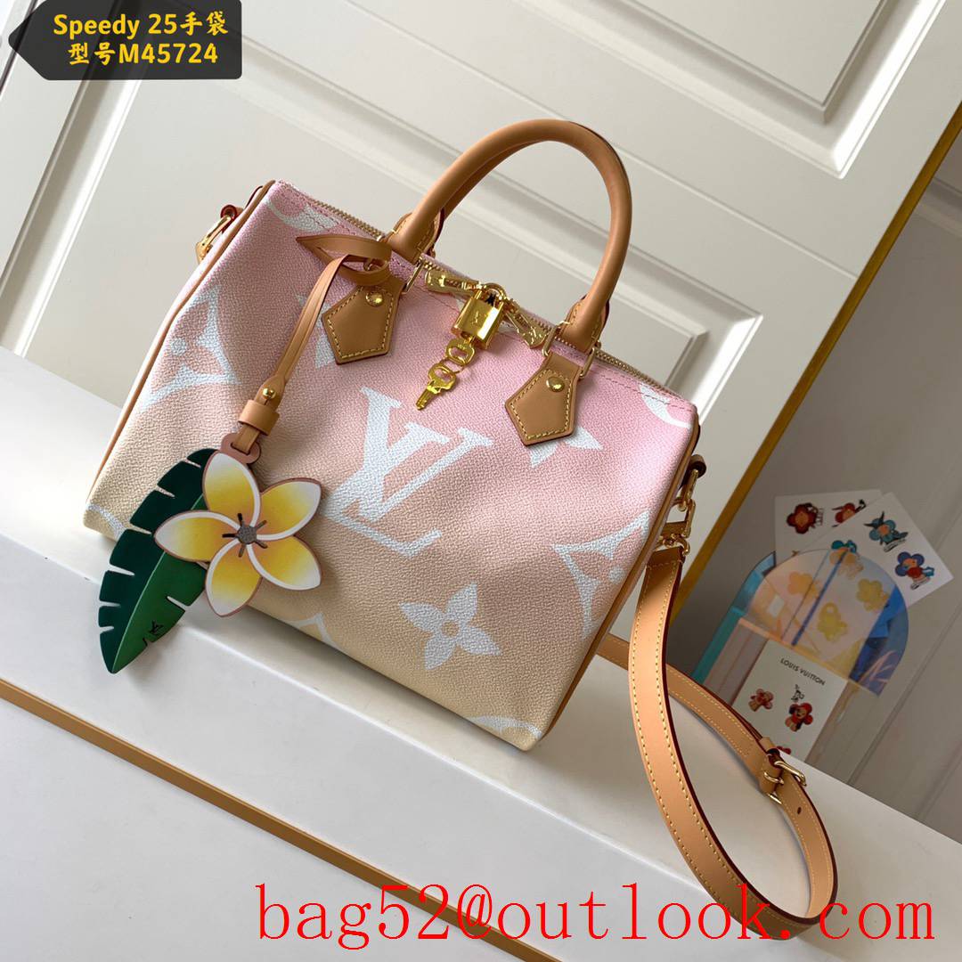 Louis Vuitton LV Monogram Speedy 25 Shoulder Bag Handbag M45724 Pink